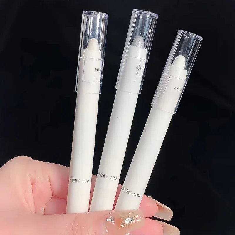 Matte White Lying Silkworm Highlighter Pen Pearlescent Eyeshadow Stick Brightening Pearl Eyeliner Waterproof Glitter Eye Shadow
