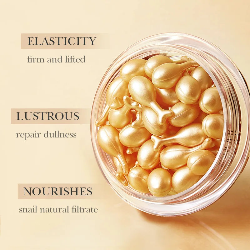 30pcs SADOER Rose Sanil Vitamin C Face Serum Capsule Facial Moisturizing Firming Facial Essence Beauty Face Skin Care Products