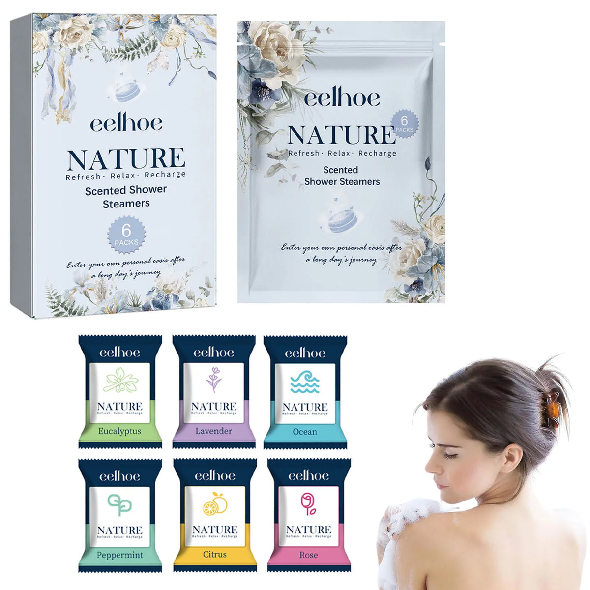 Aromatherapy Shower Steamers Long-lasting Fragrance Nighttime Shower Tablets Bath Bombs for Bathbombs Spa Relaxation Gifts