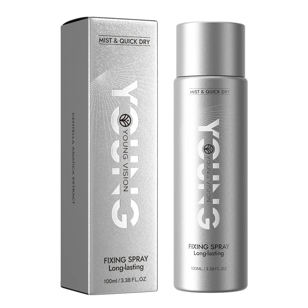 YOUNG VISION 100ml Makeup Setting Spray – Long-Lasting Matte Finish, Oil-Control, 3-Layer Film-Forming, Alcohol-Free, Hydrating,