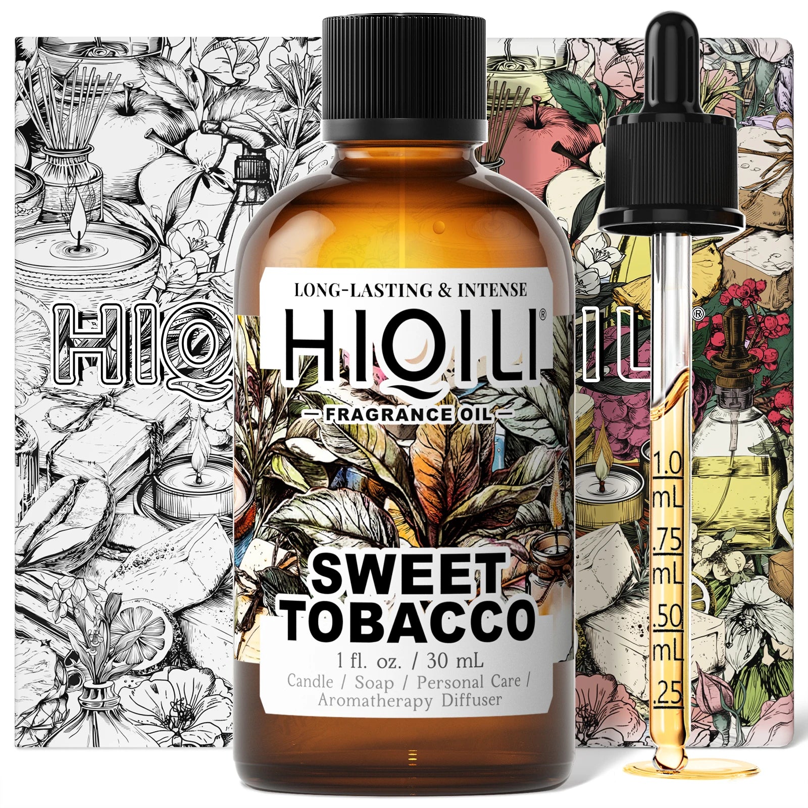 HIQILI New 30ml Perfume Oil Series, Vanilla/Lavender/Rose/Sandalwood 100% Natural Extract Perfume Oil, For Home Use, Humidifier