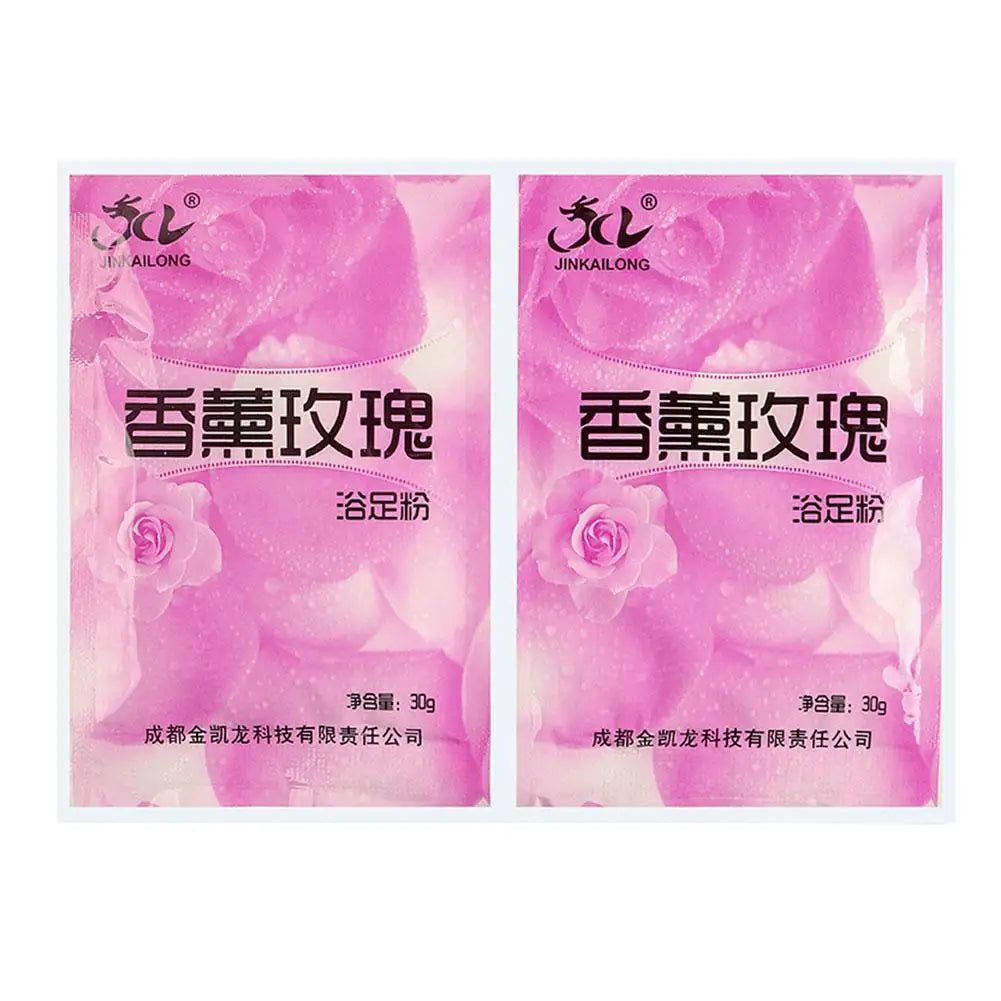 Rose Mint Lavender Bubble Bath Salt Powder Foot Bath Crystal Mud Body Scruber Skin Care Exfoliation SPA Foot Care