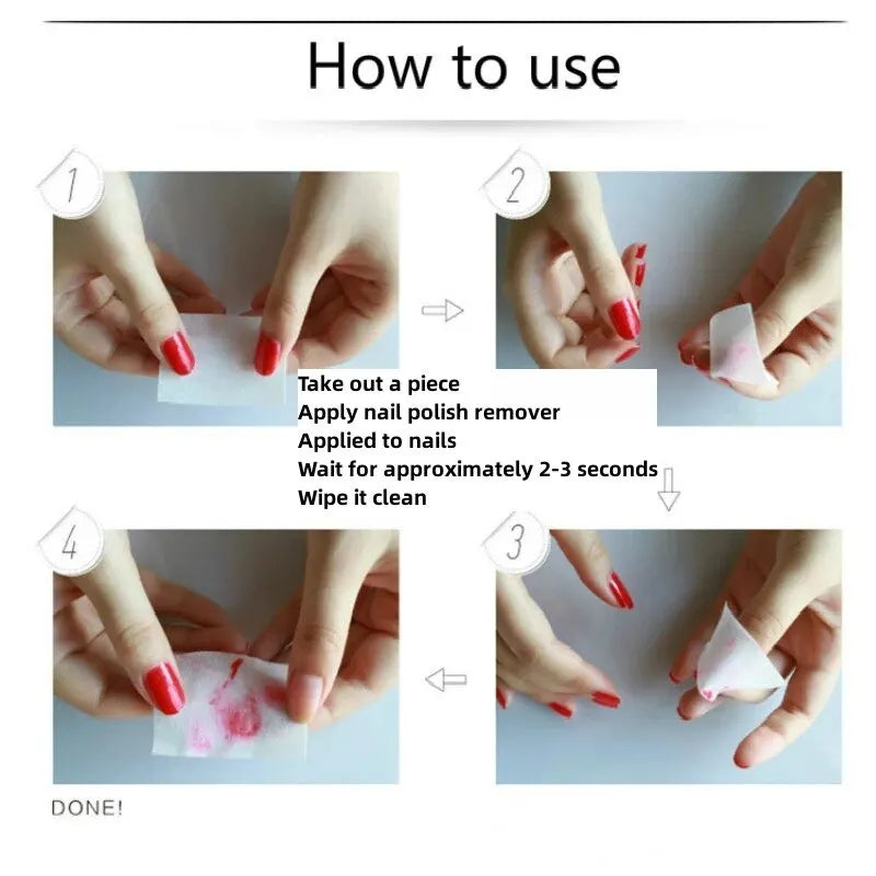 100/3000Pcs Professional Nail Wipe 100% Cotton Pads Lint-Free Nail Cotton Gel Polish Remover Nail Art Cleaning Tools