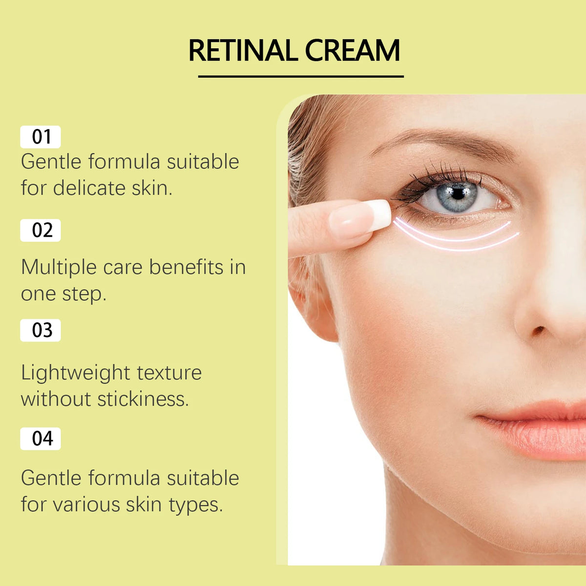 Anti-Aging Retinol Cream For Women Firming Brightening Face Moisturizer Deep Hydration Night Cream For Dry Sensitive Skin Winter