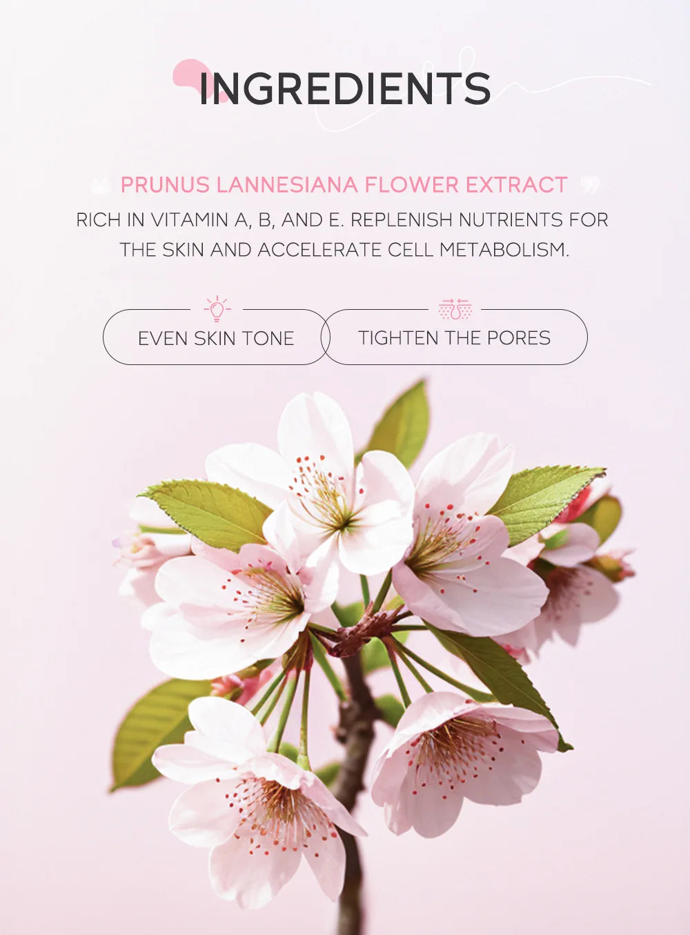 LAlKOU Japan Sakura Cleansing Mousse Facial Cleanser  Shrink Pores Deep Clean Oil Control Moisturizing Skin Care 100ml