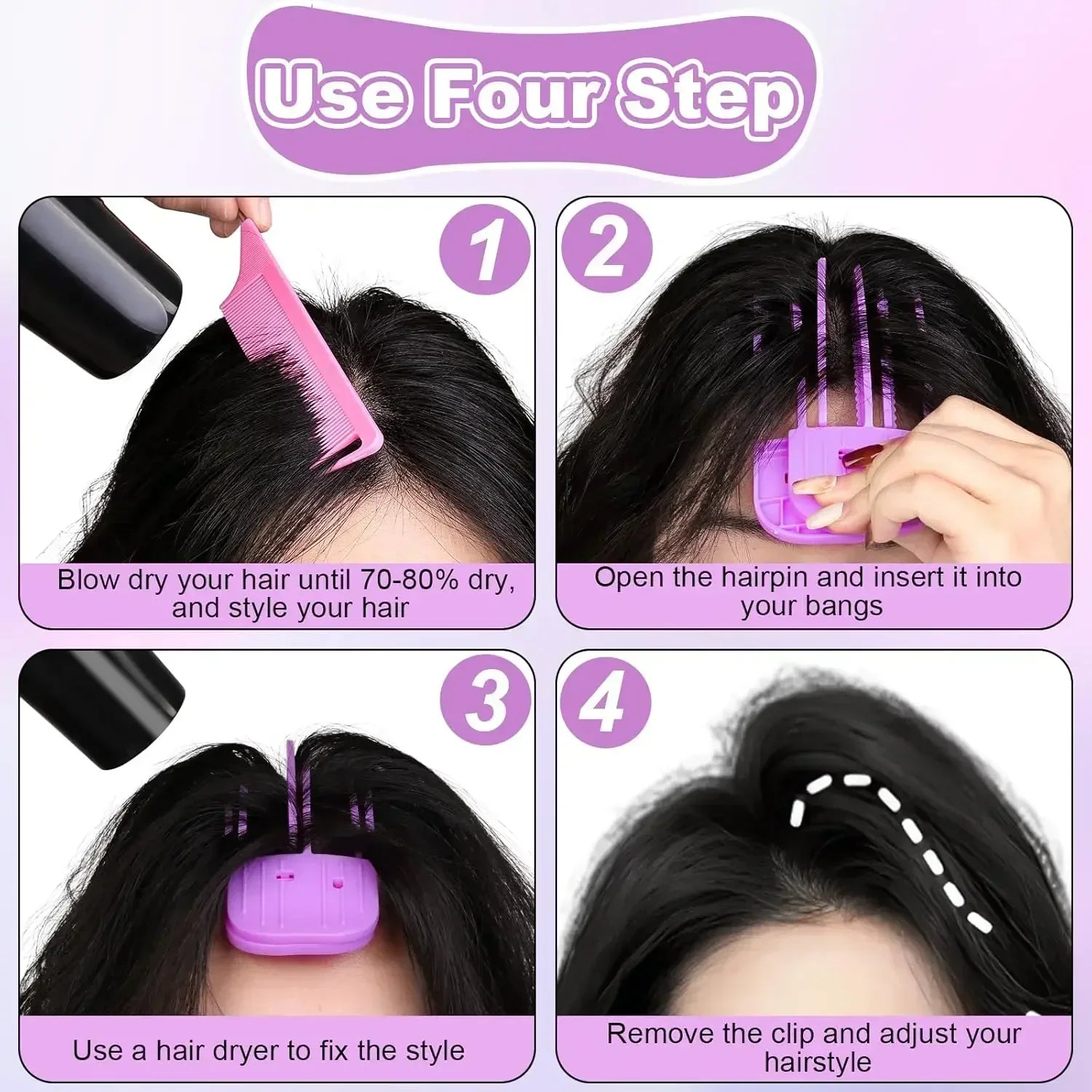 Fluffy Hairpin Curling Bangs Clips Hair Roots Volumizing Hair Clips Women Curling Fixed Shape Clips Fashion Volume Hair Roller