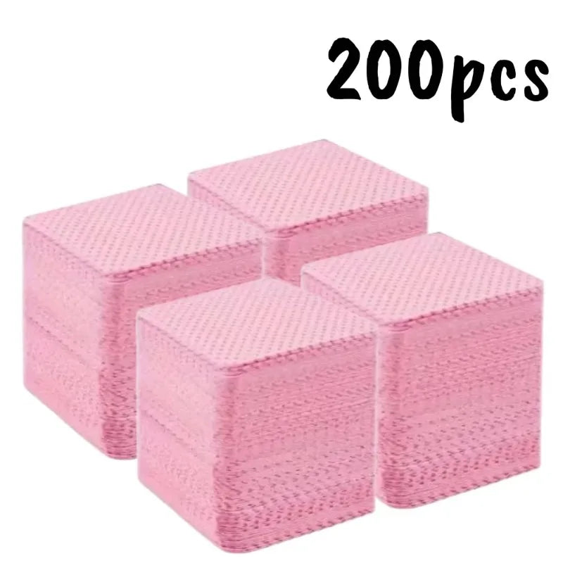 20/600pcs Lint-Free Gel Nail Wipes Aluminum-Free Nail Polish Remover Pads for NaiArt Beauty Nail Cleaning Care