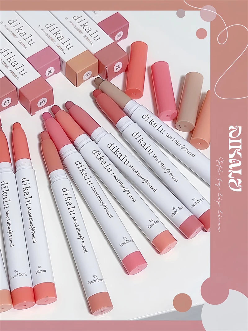 DIKALU Matte Lip Liner Novice Non-stick Cup Toot Lip Velvet Mist Lip Gloss Lip Liner