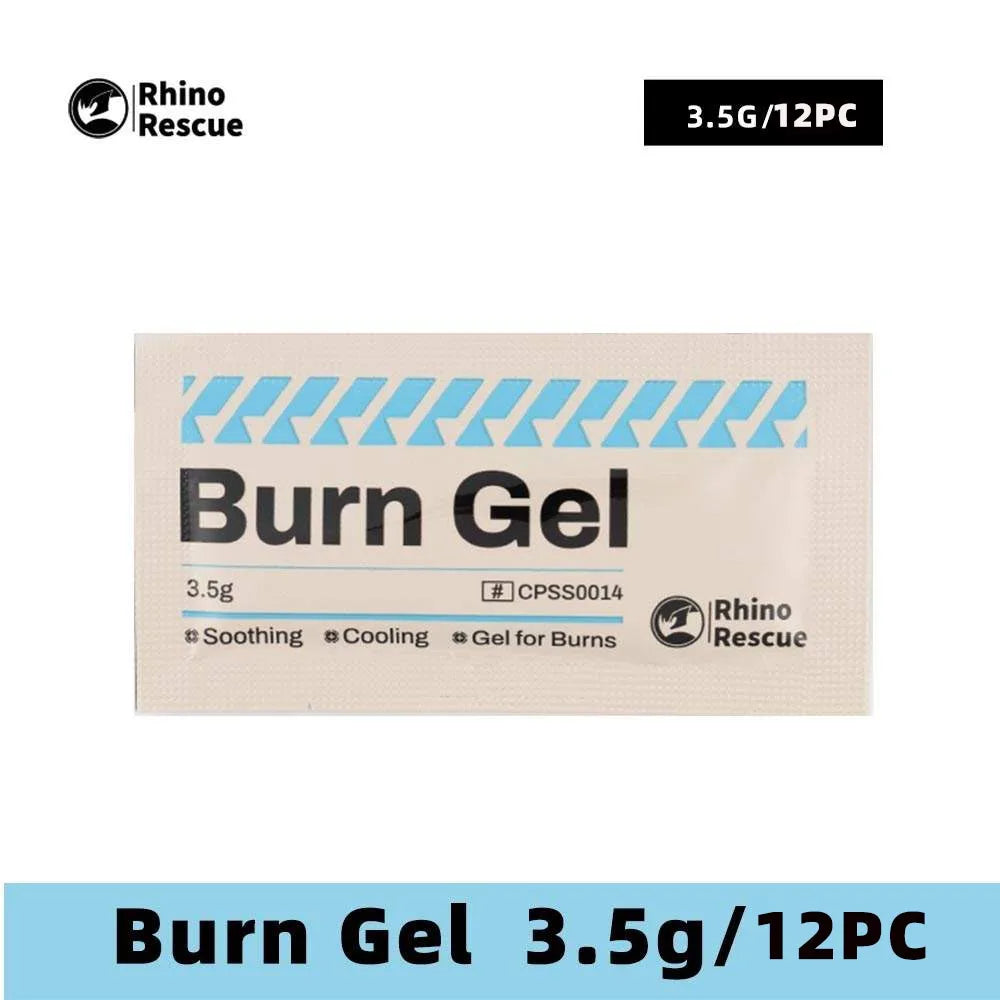 RHINO RESCUE Burn Gel Packets 3.5g First Aid Kit Cooling Soothing Cream for Home Camping