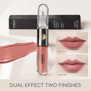 Luxury KIKO Milano Unlimited Double Touch 103 Milk Tea Double Headed Lipstick Mirror Non-Stick Long-Lasting Moisturizing Daily