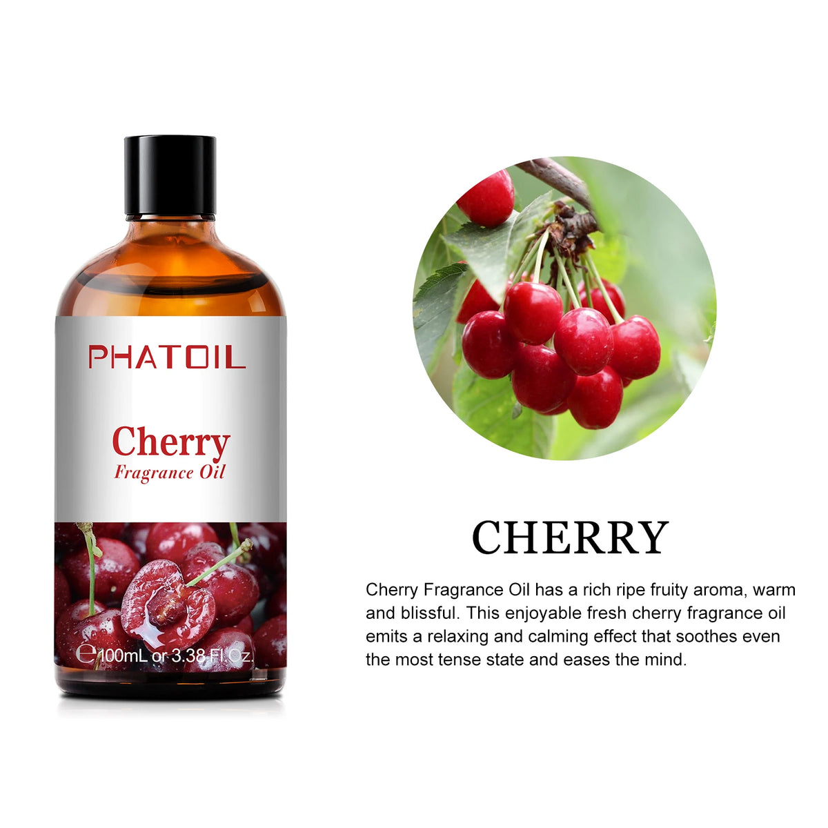 Phatoil 100ml Blueberry Fragrance Oils Coconut Vanilla Green Apple Mango Cranberry Strawberry Grape Guava Cherry Esssential Oils