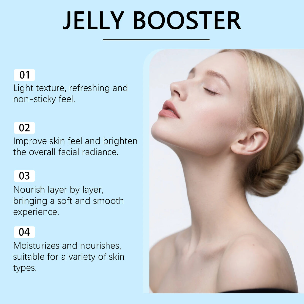 Niacinamide Serum Jelly Booster Even Skin Tone Reduce Pigmentation Fade Dark Spot Moisturizing Brightening Essence for Face Body