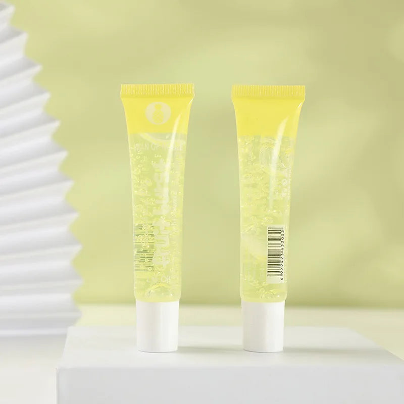 6Pcs Fruity Flavor Watery Glossy Lip Gloss Set Clear Lip Gel Hydrating Moisturizing Lip Gloss Women Lips Makeup