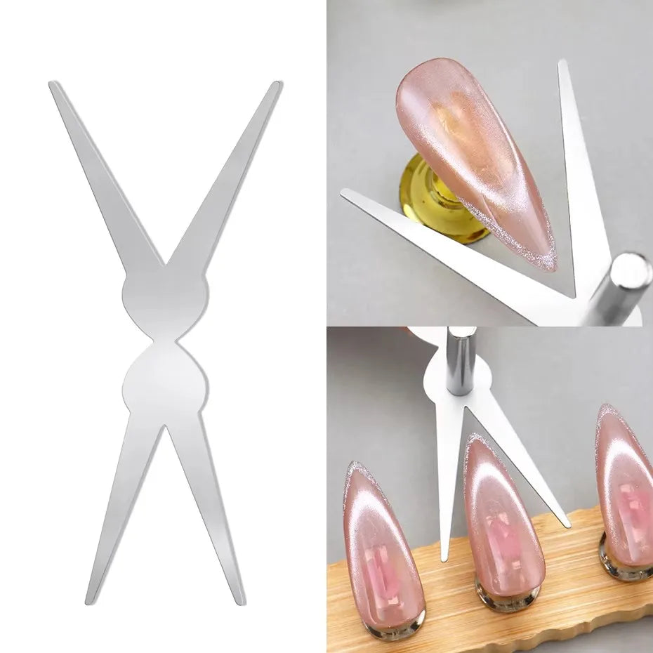 1/6Pcs Cat Eye Nail Magnet Tool Set Cat Eye Heart Magnets Nail Magnet Stick Cat Eye Gel Polish Magnets Tools Manicure