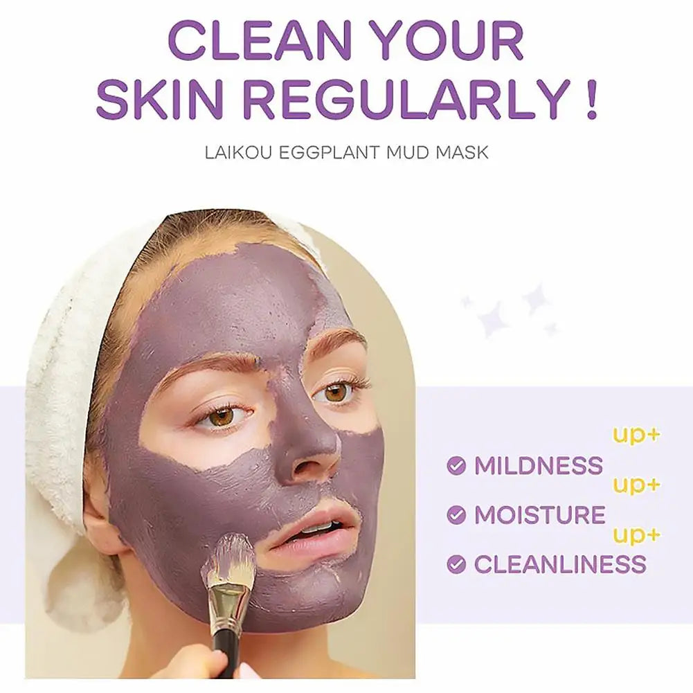 LAIKOU Mud Mask Deep Cleansing Remove Acne Oil Control Mask Hydrating Smooting Face Skin Balance Skin Tone Mud Mask for Women