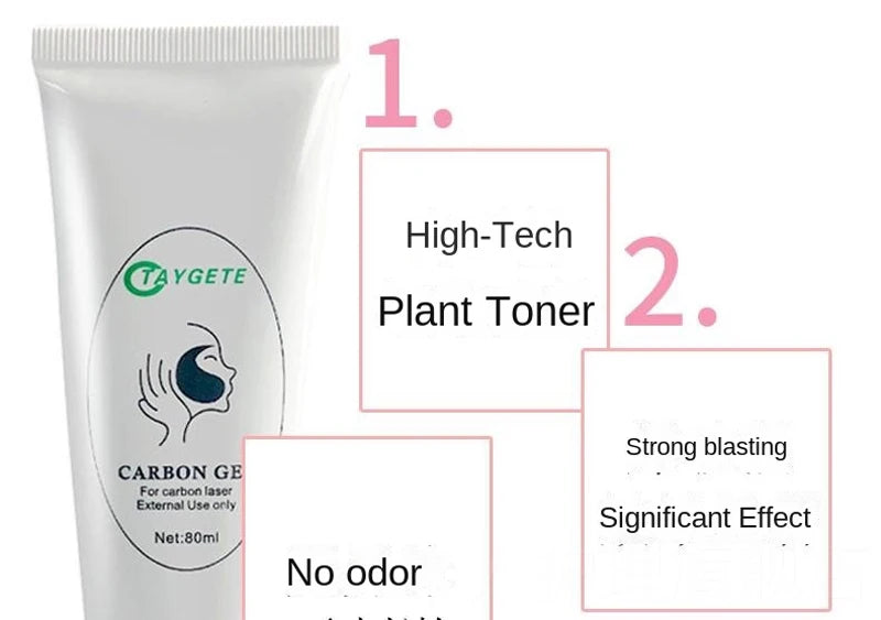 Carbon Gel Black Face Cream Mask Facial Deep Cleaning Support Laser Active Nano Toner Skin Rejuvenation Whitening Care Tools