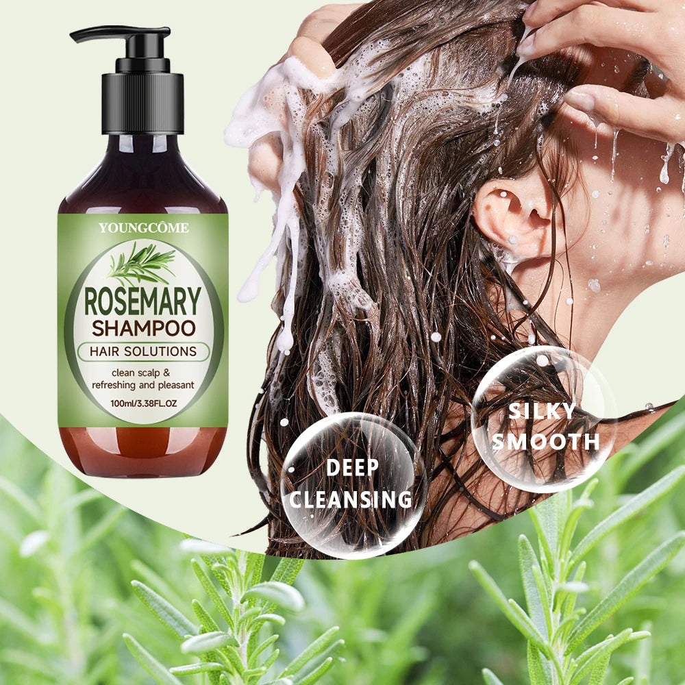 Rosemary Hair Essential Oil Hair Mask Nourishing Hair Oil Smoothing Shine Soft Hair Serum Repair Damaged Frizz Dry Hair Treatmen