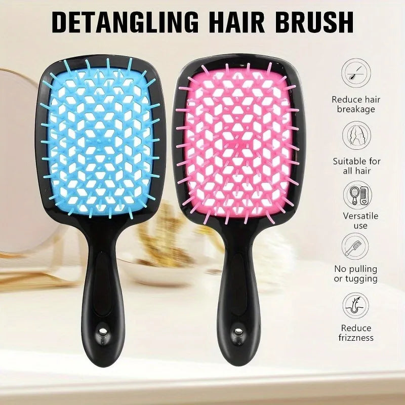 WANMEI Air Cushion Comb Plastic Massage  Anti-static Dry  Wet  Curly Hair Hollowing Hair Brushes Barber Styling Hairdressing Too