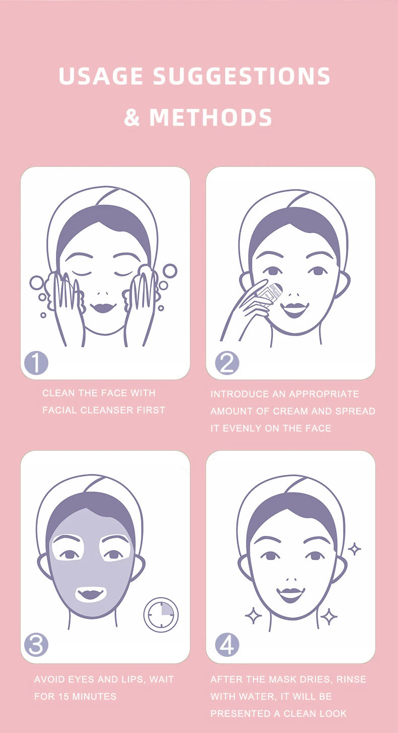 Ocheal Mask Green Tea Bamboo Charcoal Solid Facial Cleansing Stick Deep Cleansing Pores, Removes Blackheads, Controls Oil, Moisturizes and Hydrates, Smear-On Mud Mask for Men and Women.