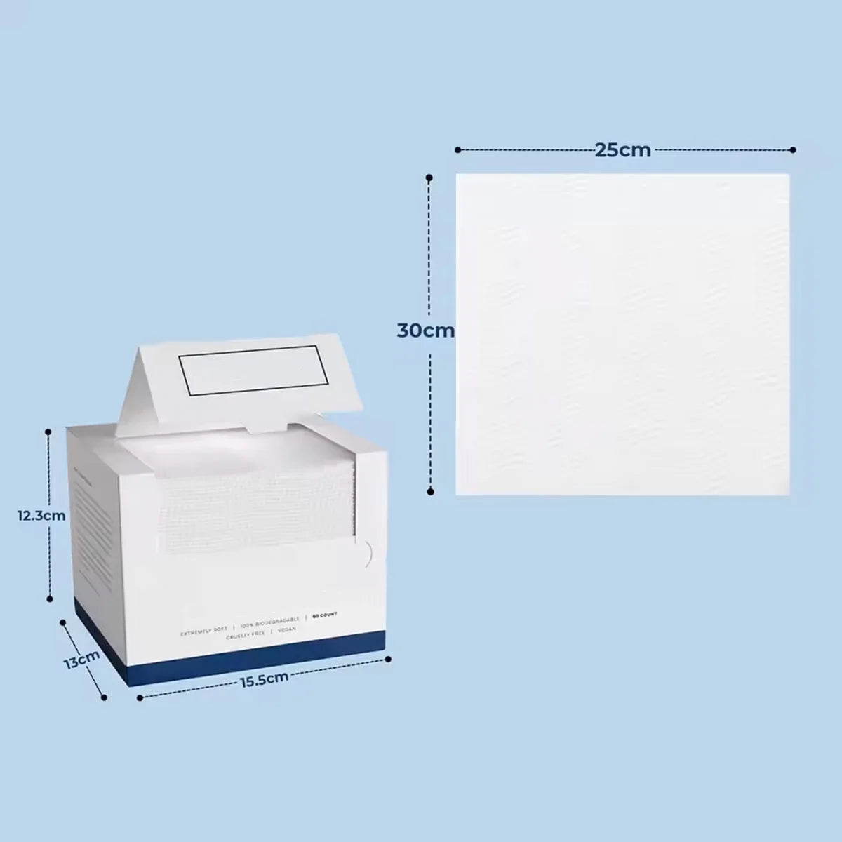 50Pcs/Box Disposable Face Towels Facial Cleansing Makeup Remover Dry Beauty Skincare Travel Pack