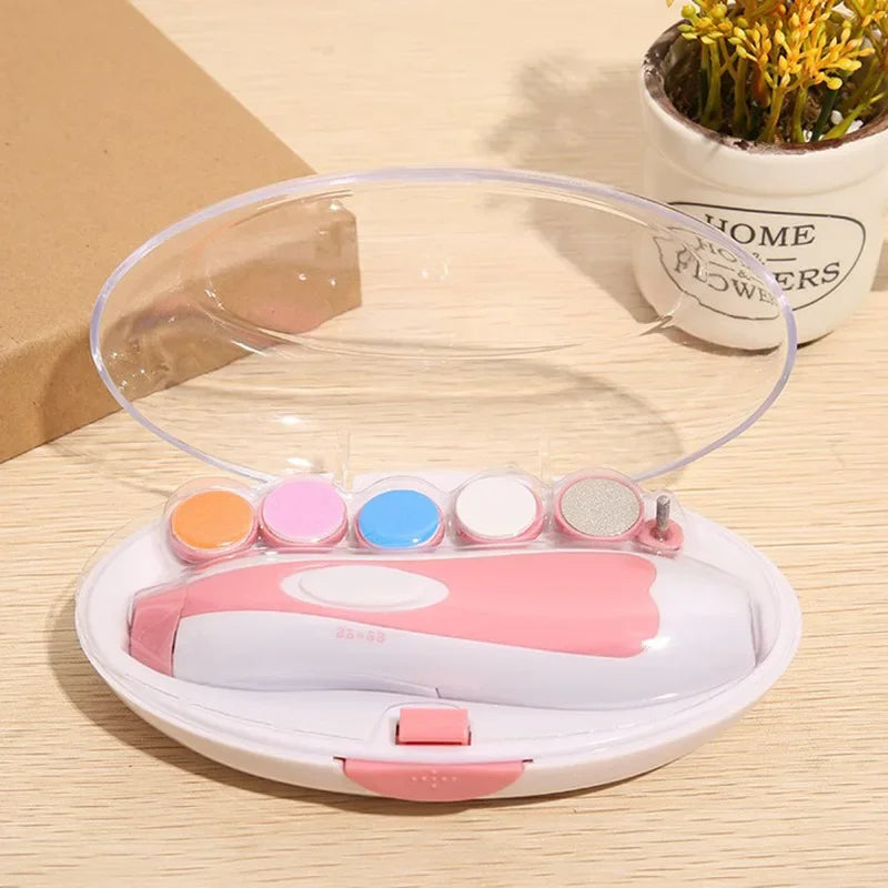Multifunctional Electric Baby  Cutter Trimmer Manicure Tool Set Baby CareNail Trimmer Baby Nail File Clippers Toes Fingernail