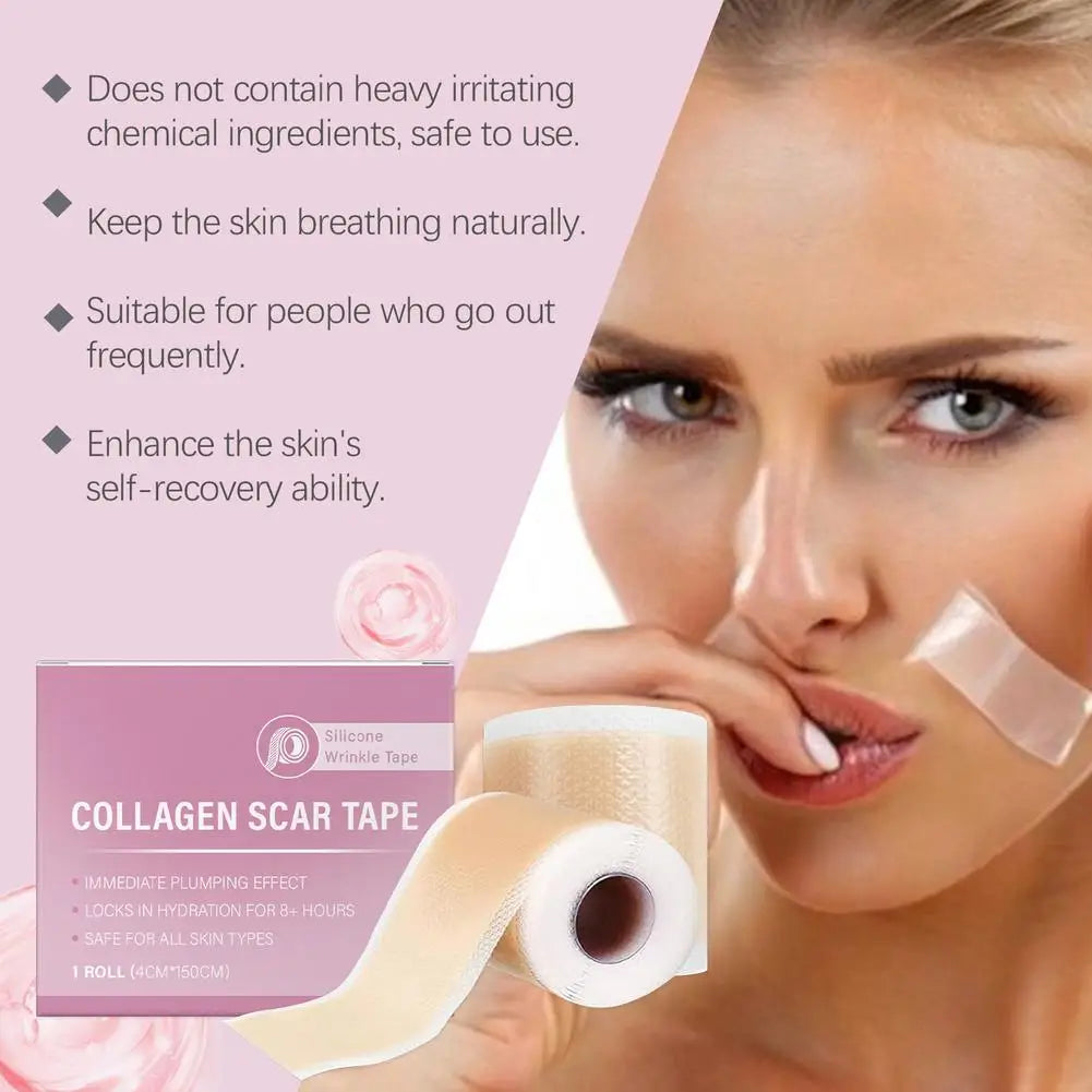 Hot Sale 1 Roll Silicone Scar Sheet Effective Scar Waterproof Breathable Painless Scar Repair Tape Roll Beauty Sticker 2025 New