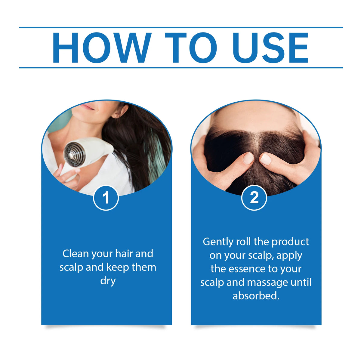 Hair Nourishing Serum Roll-On Improves Scalp Health Strengthens Hair Roots Thicker and Healthier Looking Hair Scalp Treatment Essence for Thinning Hair