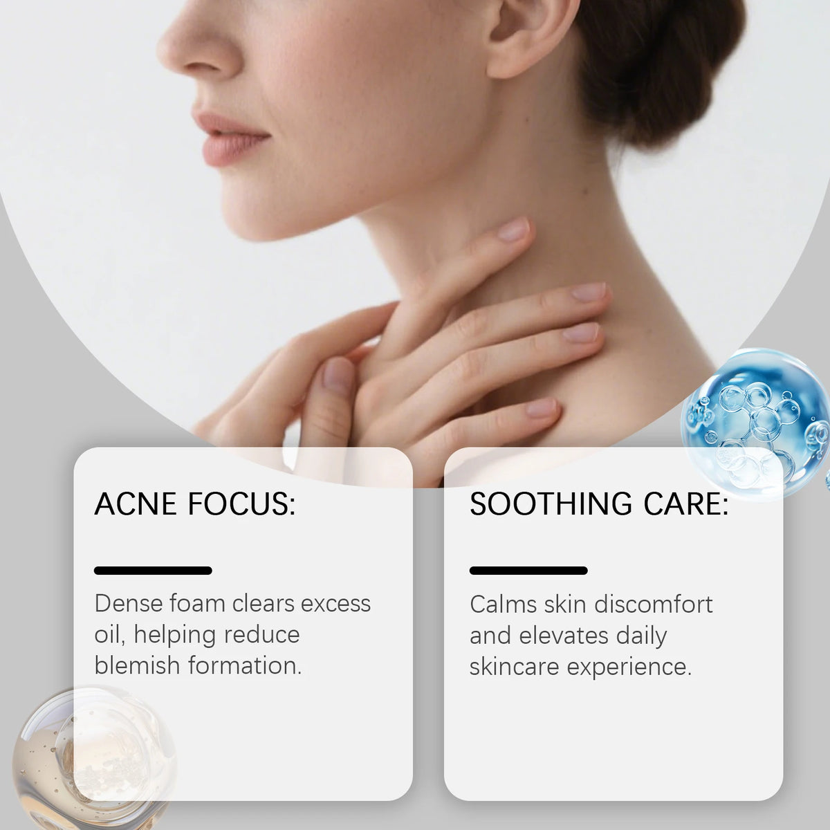 Body Cleansing Soap Gentle Anti Acne Exfoliating Facial & Body Cleanser Brightening Oil Control Soothing Skin Care Shower Soap