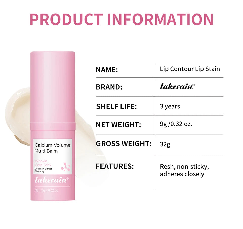 Calcium Collagen Vitamin D Eye Stick Balm Tightens Skin Care Anti Aging Anti Dark Circle Reduces Eye Bags Wrinkles Tear Trough