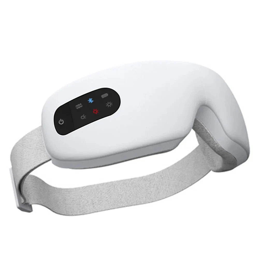 All-in-One Bluetooth Eye Massager with Vibration – Smart Mask with Wireless Charging for Eye Care