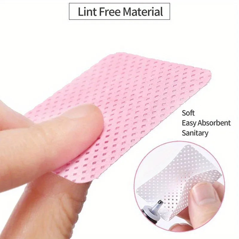 20/600pcs Lint-Free Nail Wipes Gel Cleansing Tissues Aluminum-Free Nail Polish Remover Pads for NaiArt Beauty Cleaning Care Tool