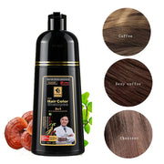 Hair Color Shampoo for Gray Hair 3 in 1 Black Hair Dye Shampoo for Women&Men Natural Herbal Safety Nourishing Hair Care Cream