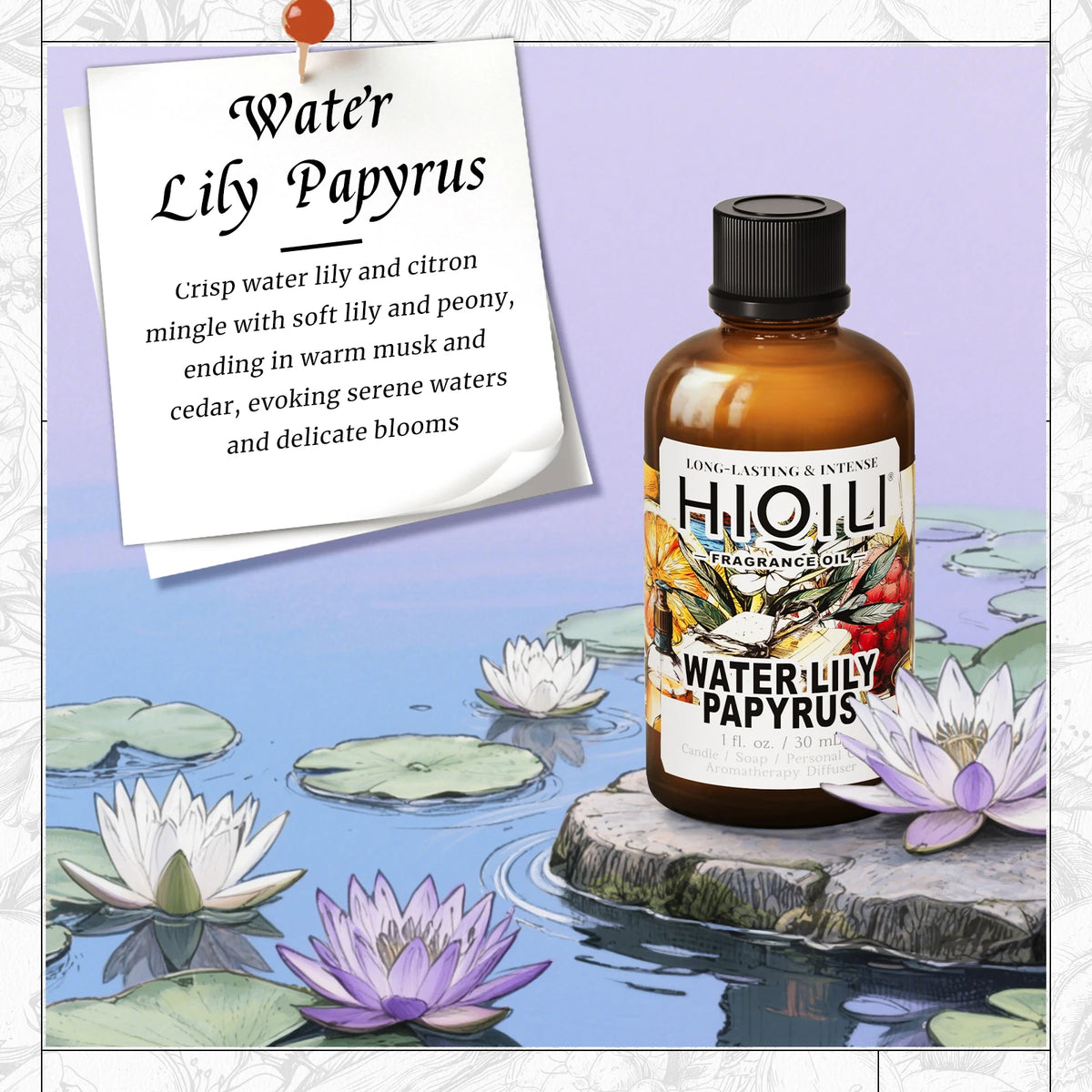 HIQILI New 30ml Perfume Oil Series, Vanilla/Lavender/Rose/Sandalwood 100% Natural Extract Perfume Oil, For Home Use, Humidifier