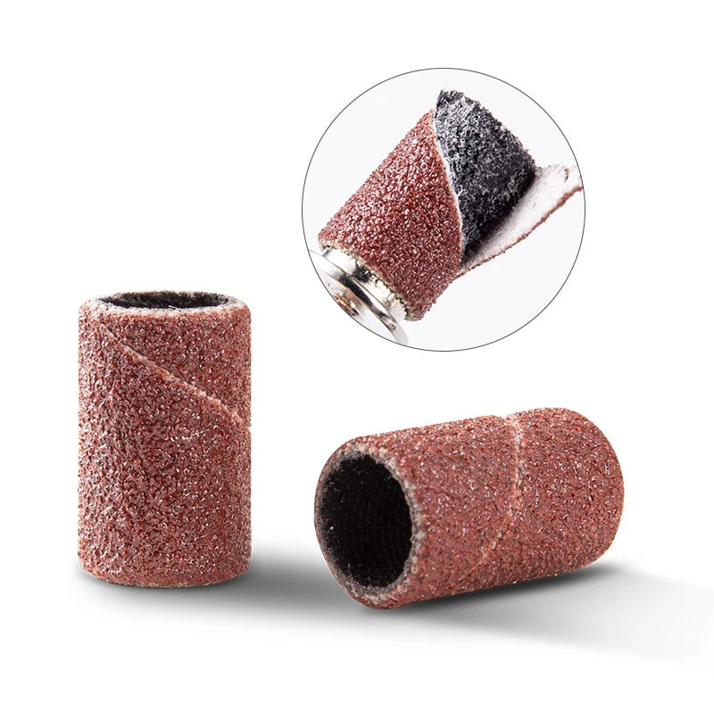 50/100Pcs Nail Sanding Bands For Electric Nail Drill Machine Replacement Sand Bands For Acrylic Gel Nails Manicure
