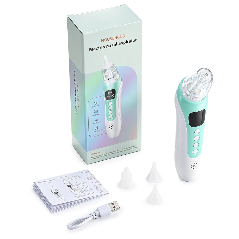 2026 New Electric Pattern Baby Nasal Aspirator Rechargeable  Newborn Nasal Cleaner Suck Out Nasal Mucus Prevent  Congestion