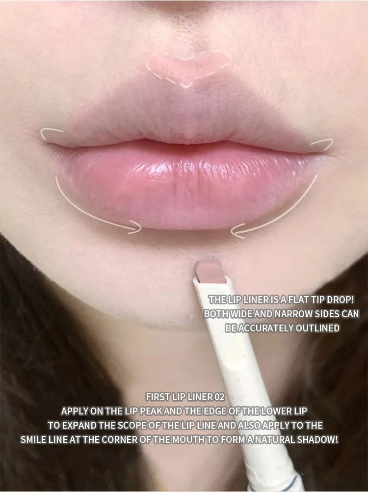 CAPPUVINI Matte Lip Liner Outline Lips Lipstick Pen Waterproof Long-lasting Color Lip Pencil Lipstick Pen
