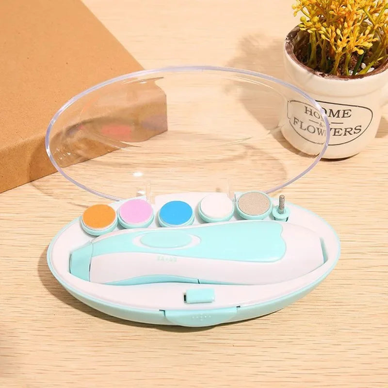 Multifunctional Electric Baby  Cutter Trimmer Manicure Tool Set Baby CareNail Trimmer Baby Nail File Clippers Toes Fingernail