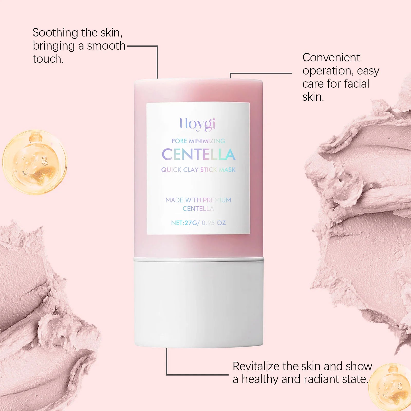 Korea Centella Rapid Pore Cleansing Clay Mask Quick Moisturizing Soothing Facial Brightening Face Mask Korean Skincare 27g