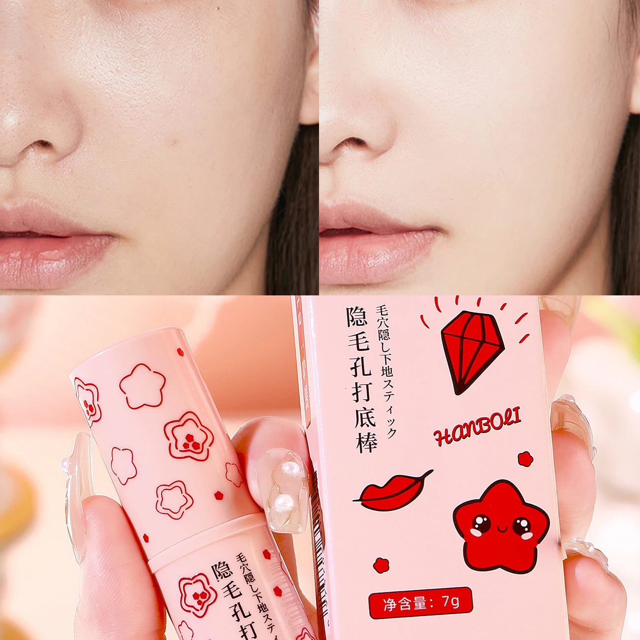 Invisible Pore Cream Moisturizing Facial Matte Prime Invisible Pore Primer Stick Smooth Brighten Face Skin Oil Control Care