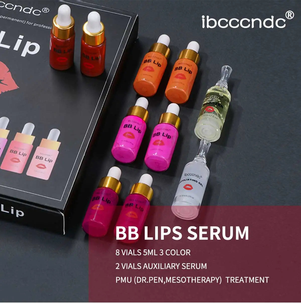 Korea Glow BB Lips Ampoule Serum Starter Set Semi-Permanent BB Lip Gloss Tinted Pigment Lasting Moisturizing For Lip Care Makeup
