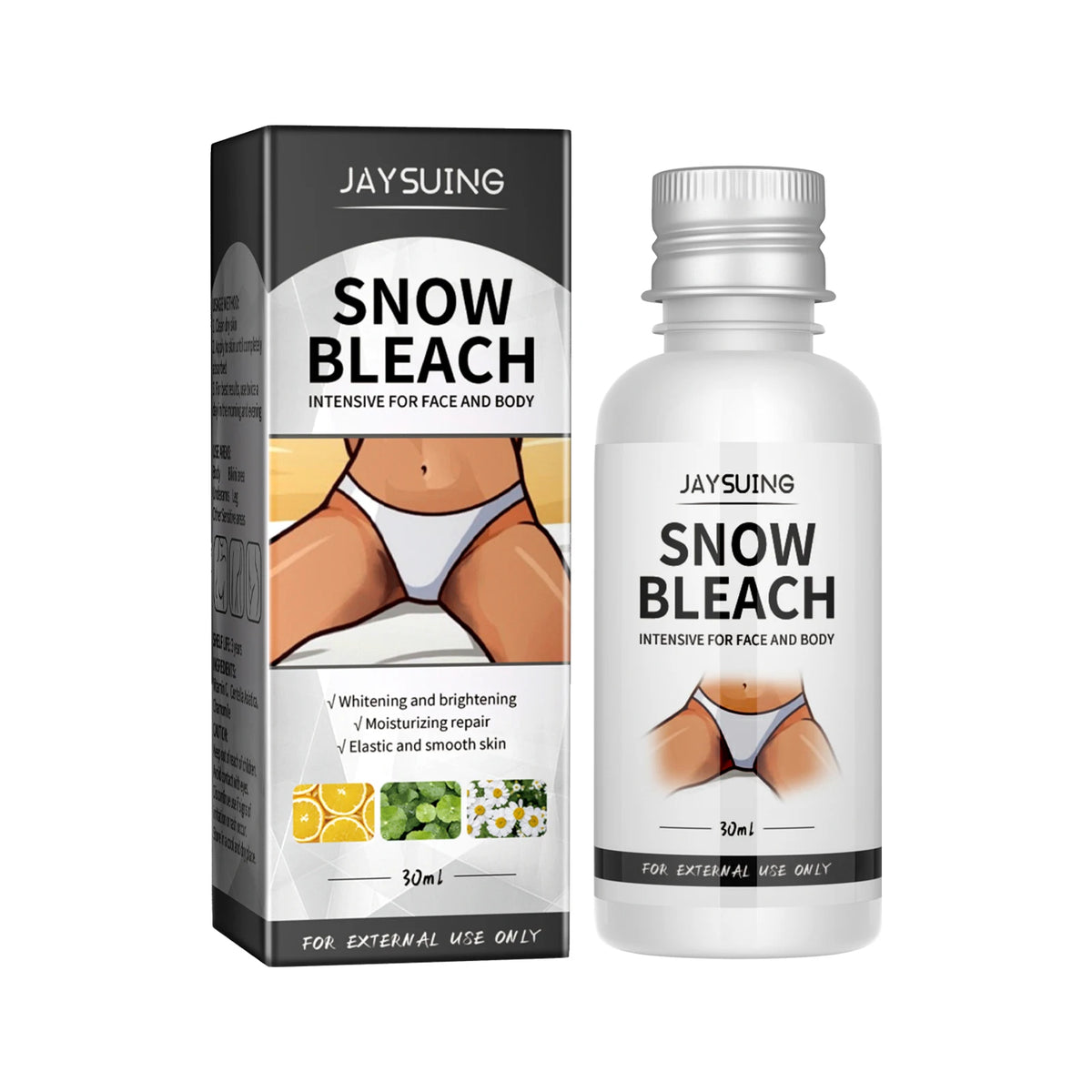 Body Snow Bleach Cream Nicotinamide Brighten Private Parts Underarm Bleaching Armpit Elbow Knees Joint Removal Dark Spot Melanin