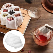 100pcs Disposable Tea Filter Bags; Drawstring Filter Tea Bags 100pcs Disposable Tea Filter Bags; Drawstring Filter Tea Bags