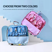 12 PCs Baby Care Kit Kids Hair Nail Healthcare Thermometer Grooming Brush Kit Clipper Scissors Kid Toiletries