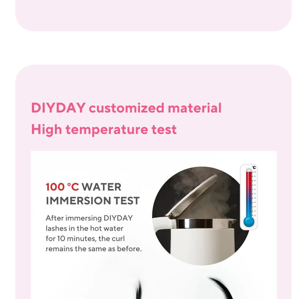DIYDAY U-shaped YY Eyelash Extension Premium PBT Double Layer U Sahpe YY Lashes Ultra Soft Featherlight False Mink Eyelashes