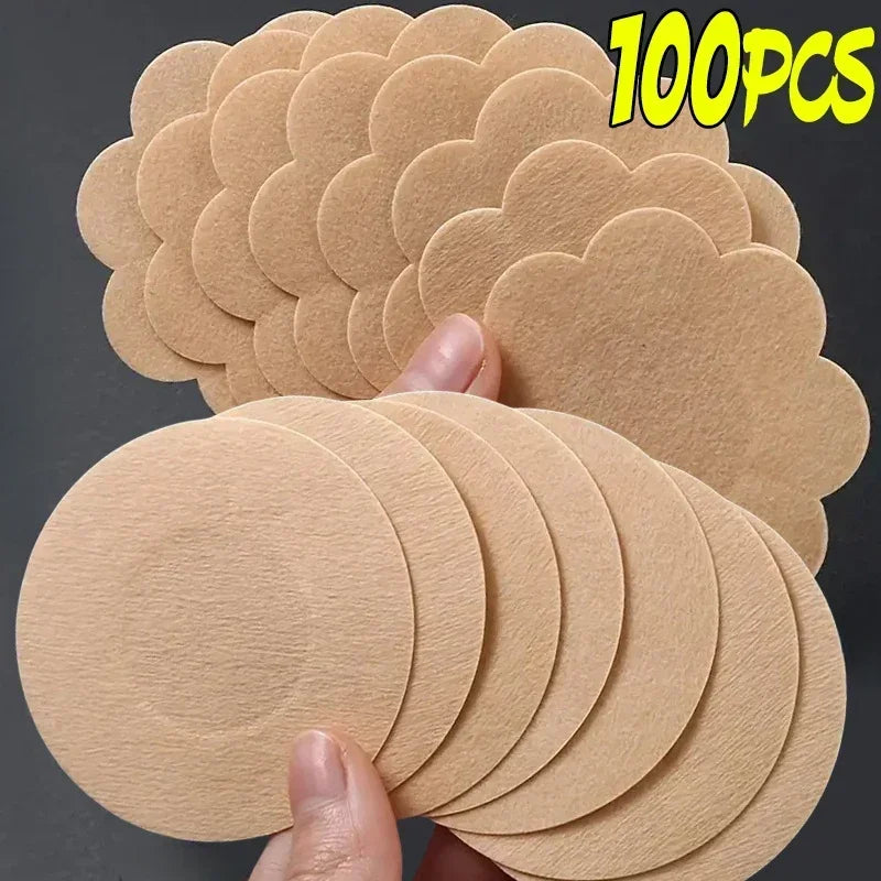 2-100PCS Nipple Cover Stickers Women Breast Lift Tape Pasties Invisible Self-Adhesive Disposable Bra Padding Chest Paste Patch