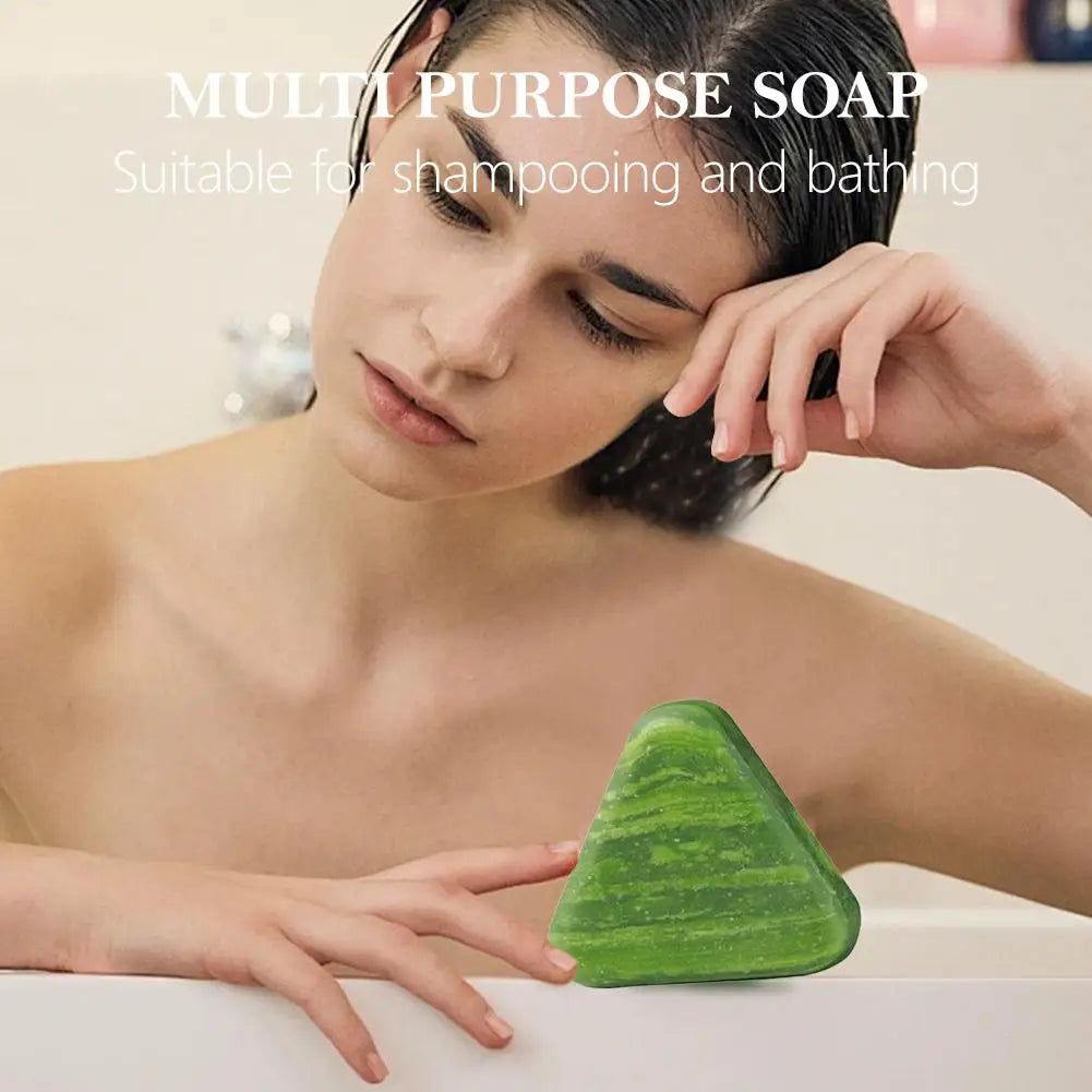 Herbal Extracts Hair Shampoo Bar Cleaning, Oil Control, Thickening Arborvitae Leaf And Usmal Grass Shampoo Bar Hair Care Soap