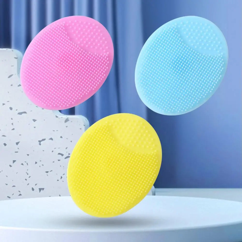3 Color Sets Bath Brushes Wash Face Pad Facial Exfoliat SPA Facial Clean Brush Baby Shower Brushes Sponges Washer Dryer