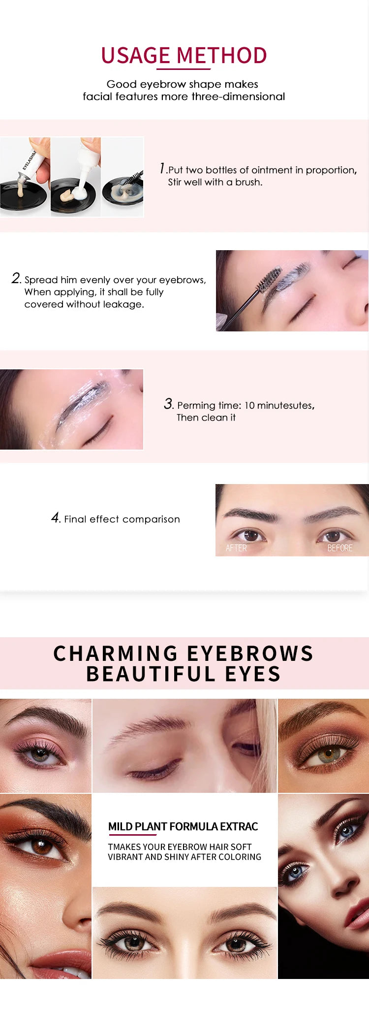 ICONSIGN Eyelash Eyebrow Dye Tint Kit Mascara Lift Tinting Tattoo Eyes Makeup Tools Keep 60 To 80 Days