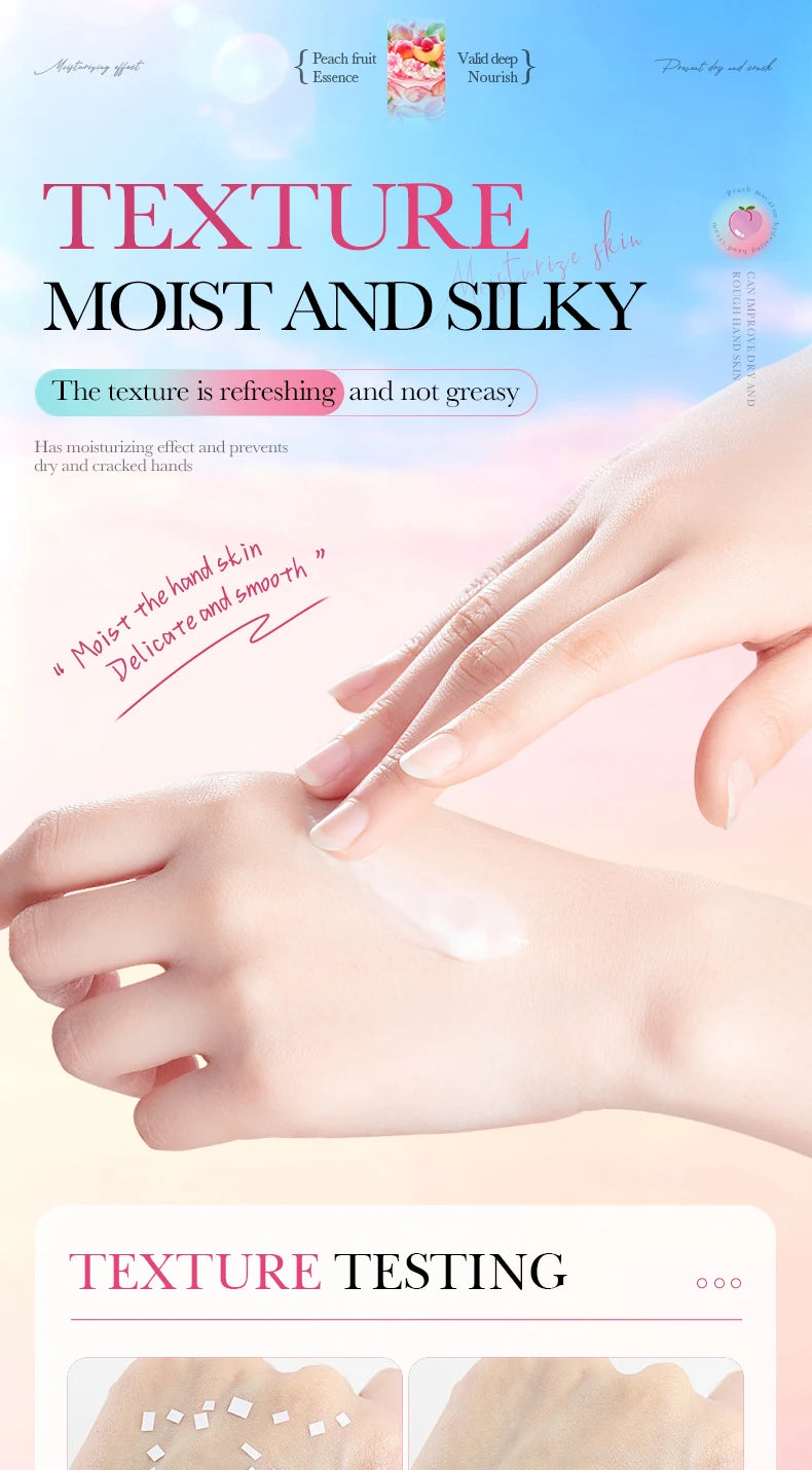 BIOAQUA Honey Peach Hand Cream Moisturizing Nourishing Anti-aging Anti Wrinkles Whitening Creams Hands Skin Care Products