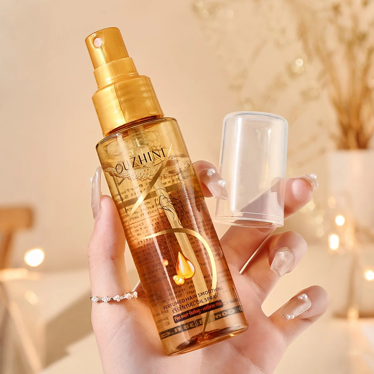 Fragrant hair care essential oil spray, fragrant hair conditioner, smooth and anti-frizz hair care essential oil, moisturizing and nourishing, long-lasting fragrance hair care essential oil spray 100ml/bottle - 1 bottle